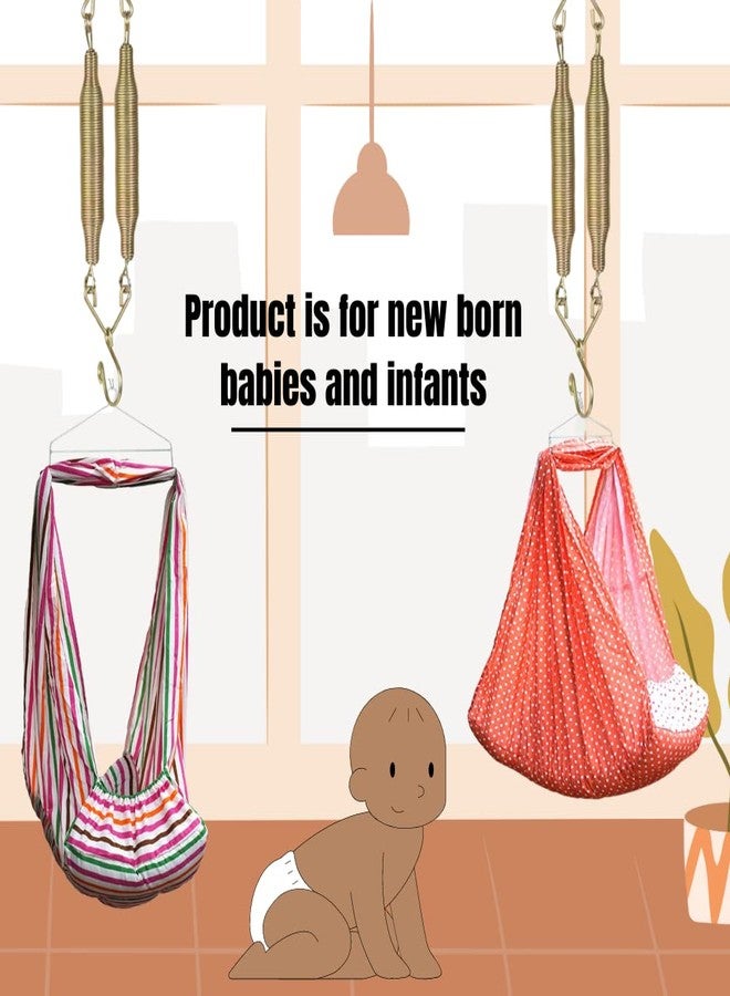 beetot Baby Cradle Spring | Capacity Upto 15 Kg | Up to 2 Years | for Jhula Thottil Kambu, New Born, Infant, Swing, Uyyala | Gold - Image 5